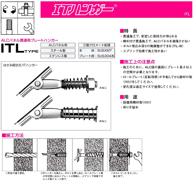 保証内容 サンコー ＩＴハンガーＩＴＬ－Ｗタイプスチール製ＡＬＣ用インチねじ 25本 (ITL-3010W) その他  SWEETSPACEICECREAM