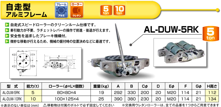 週末限定タイムセール》 ダイキ スピードローラー AL-DUW-10 アルミ合金タイプ