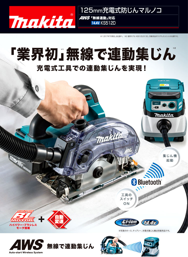 最大53％オフ！ マキタ makita 14.4V 充電式防じんマルノコ アルミベース フルセット 青 KS512DRG 1台