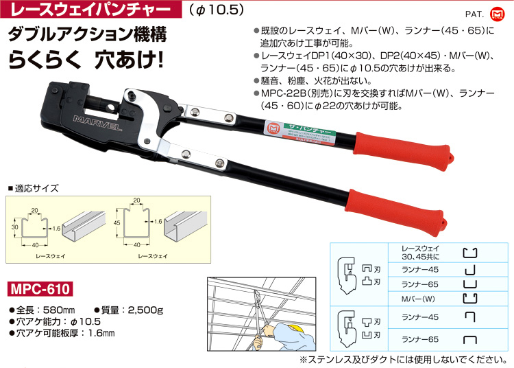 レースウェイパンチャー（φ10.5）